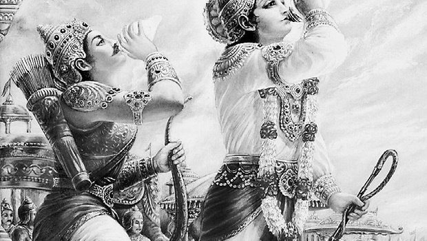 Arjouna et Krishna
